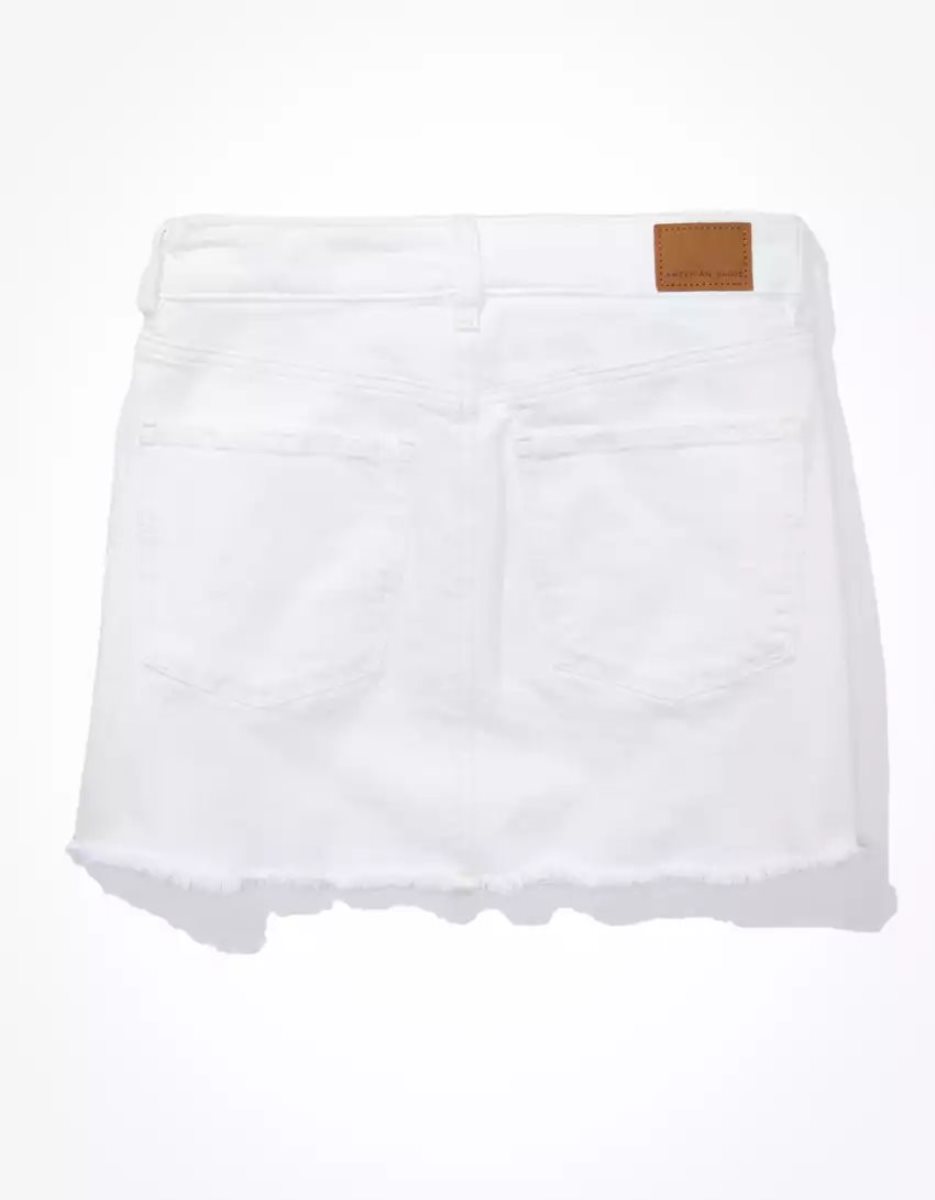 Jupes American Eagle AE '90s High-Waisted Mini Blanche Femme | LMA-51852903